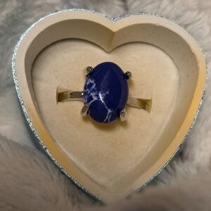 Elegant .925 Blue Sodalite Ring